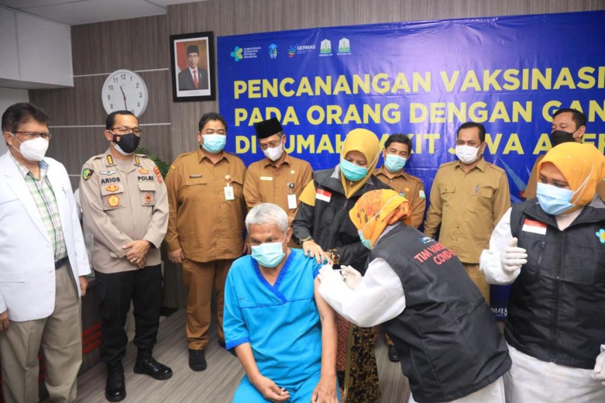 Tekan penyebaran COVID-19, Pemerintah Aceh canangkan vaksinasi disabilitas mental di RSJ