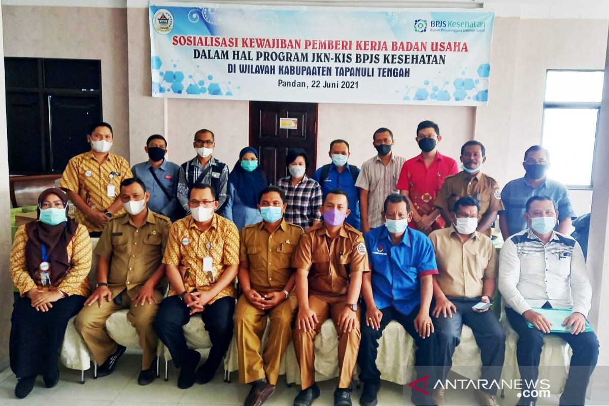 10 badan usaha di Tapteng ikuti sosialisasi hak dan kewajiban dari BPJS Kesehatan