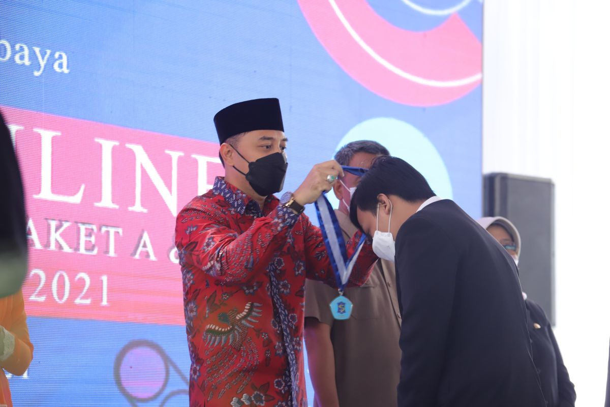 Eri Cahyadi pimpin prosesi wisuda virtual SD-SMP se-Surabaya