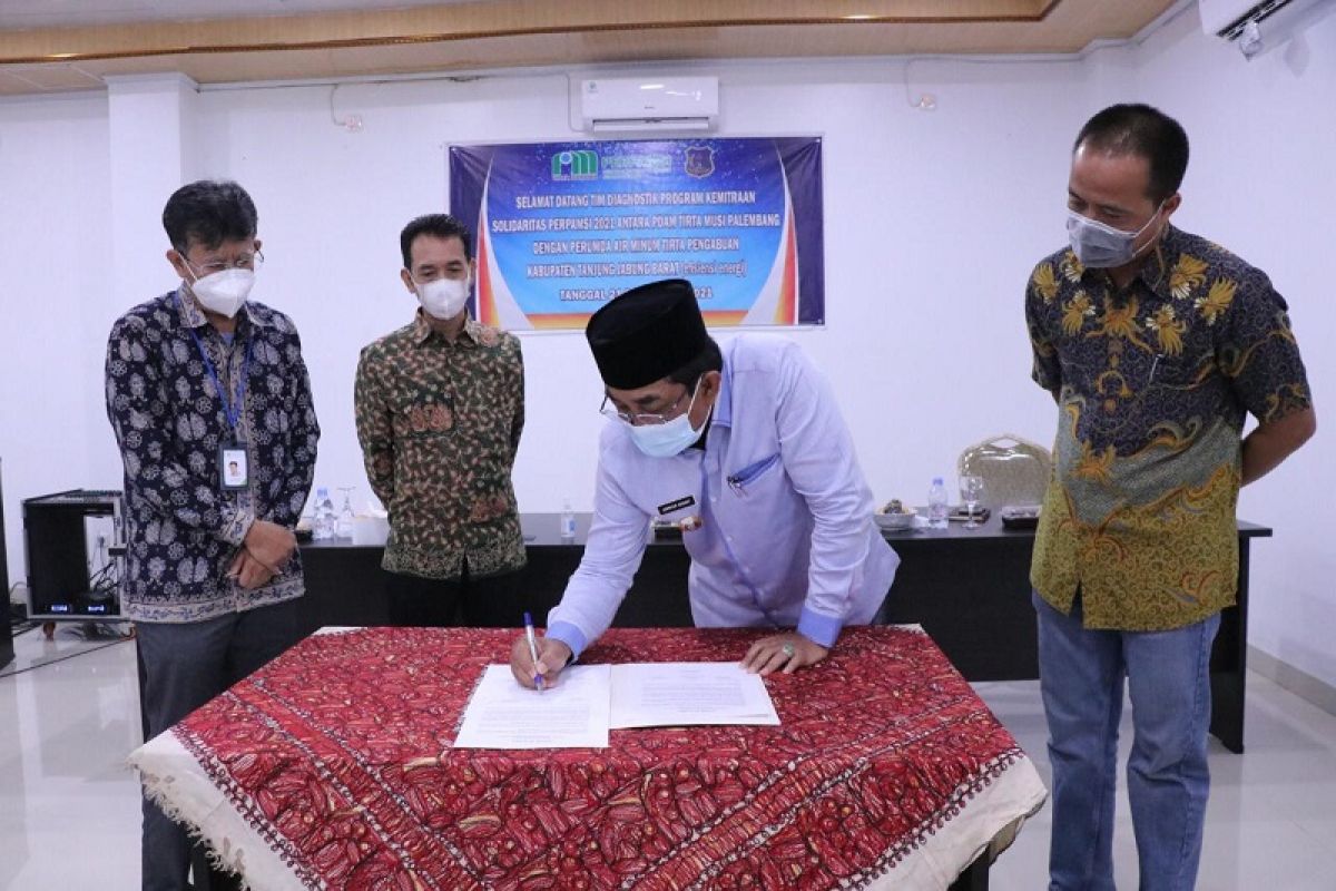 Tim PDAM Musi Palembang gelar kunjungan diagnostik ke PDAM Tirta Pengabuan Tanjabbar