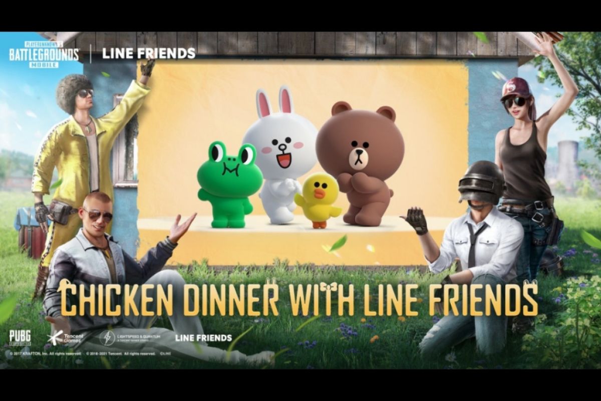 PUBG Mobile jalin kerja sama  dengan Line Friends