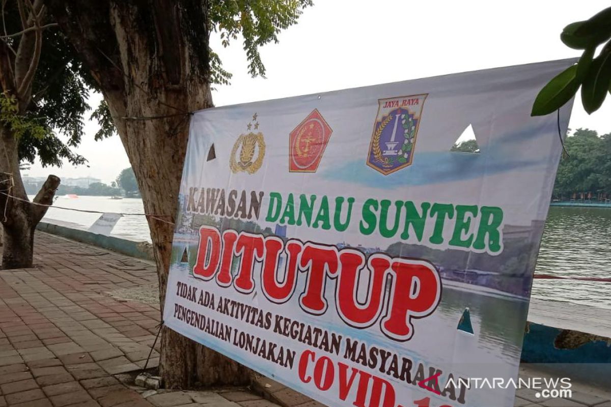 Kelurahan Sunter Jaya tutup kawasan Danau Sunter