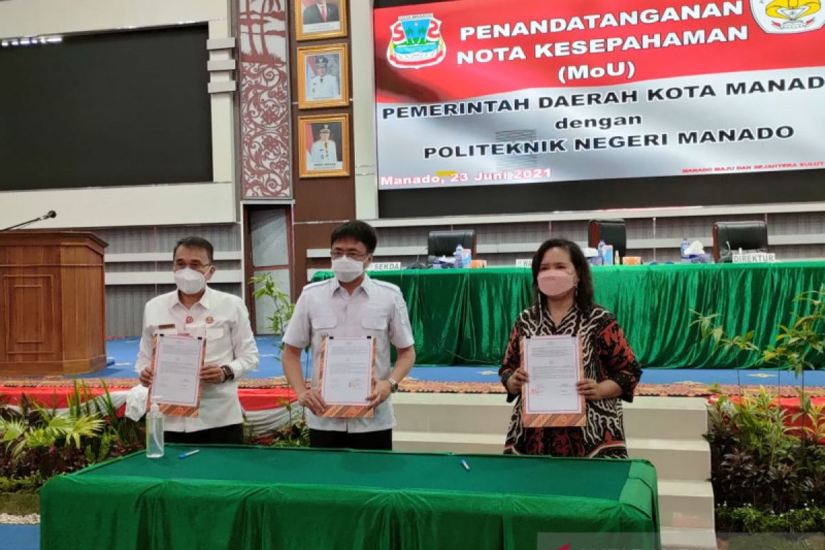 Tandatangani MoU dengan politeknik , Pemkot Manado harap sinergitas kembangkan kota