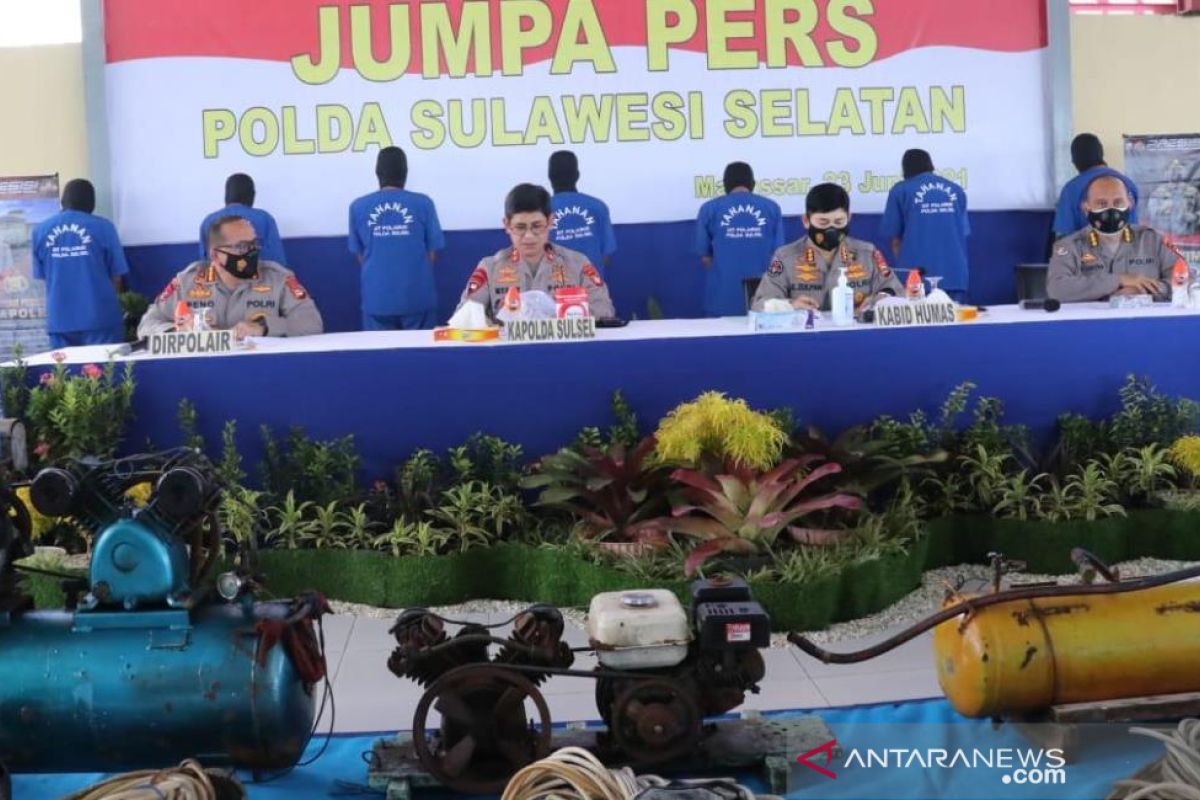 Ditpolair Polda Sulsel gagalkan rencana peledakan ratusan bom ikan di laut