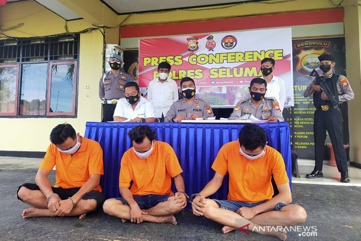 Konsumsi sabu saat acara pernikahan di Seluma, tiga orang ditangkap polisi