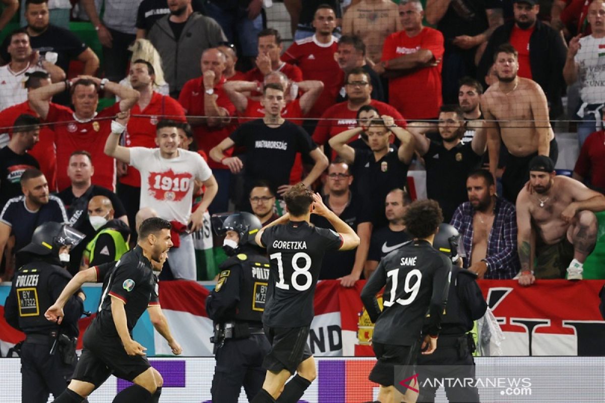 Euro: Jerman lolos 16 besar setelah redam Hongaria 2-2