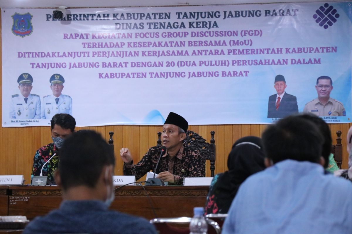 Pemkab Tanjab Barat adakan FGD dengan perusahaan di wilayah Tanjabbar