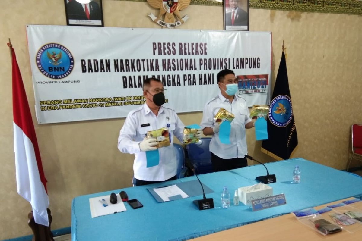 BNN Lampung gagalkan peredaran sabu seberat 5,277 kg