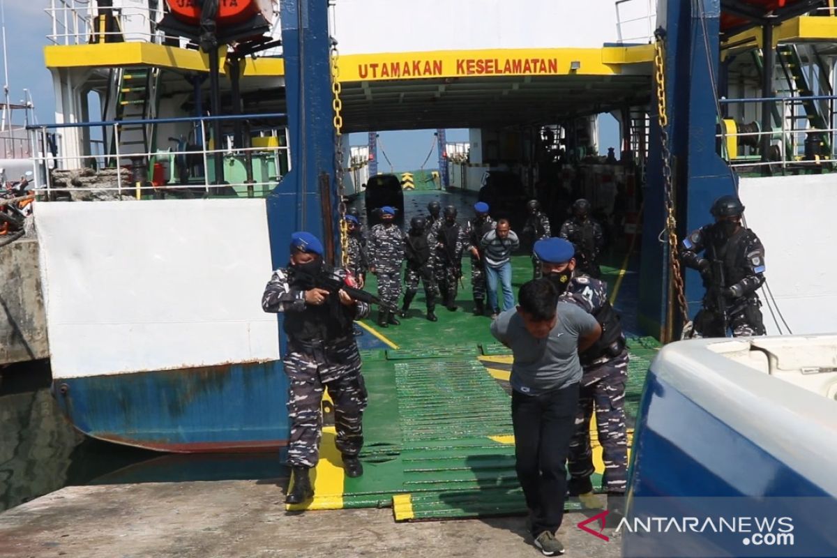 TNI AL gelar latihan keamanan laut diperairan Bengkulu