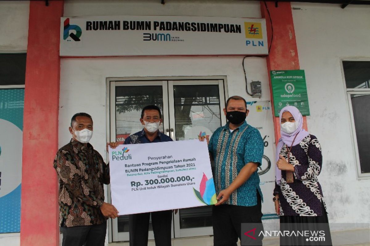 PT.PLN Persero UP3 Padang Sidempuan bantu Rp300 juta Rumah BUMN dikelola AKS Coffe