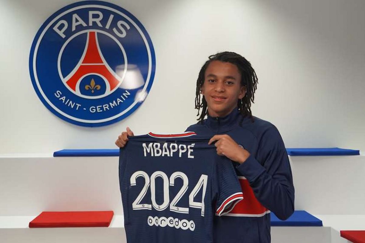 PSG ikat kontrak adik Kylian Mbappe dengan durasi tiga tahun