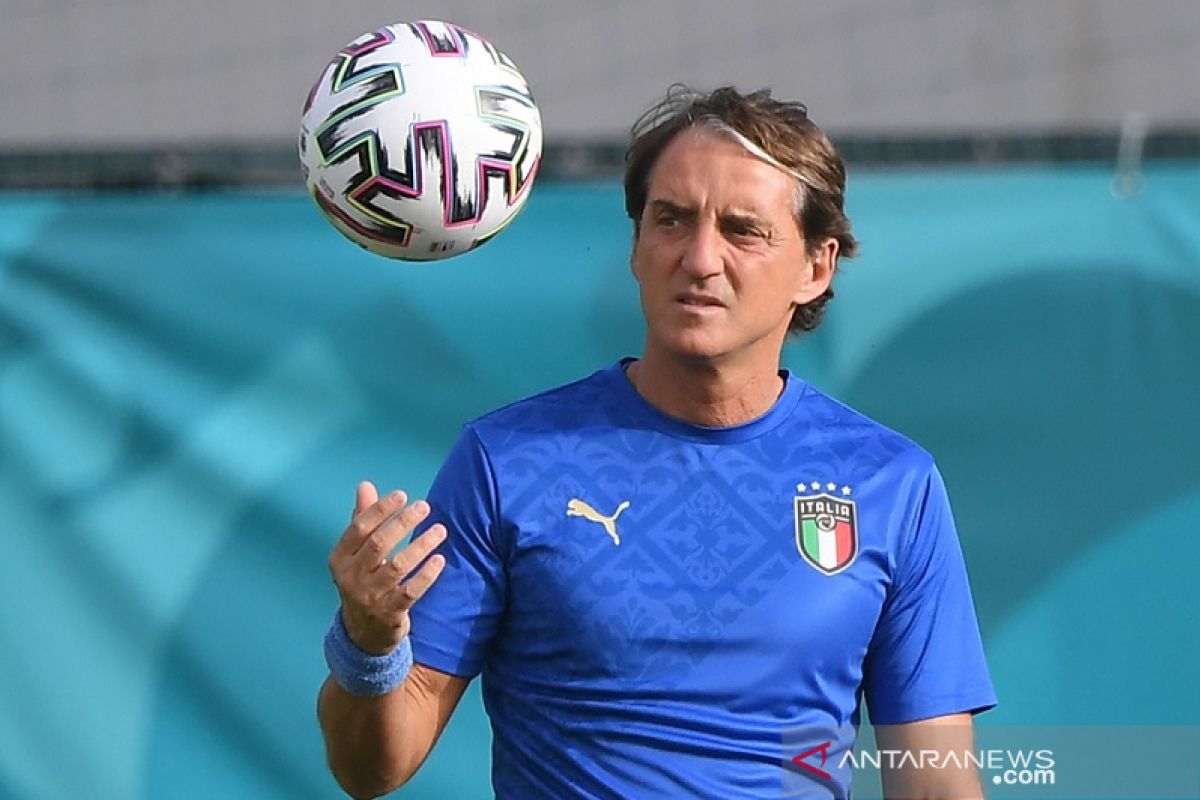 16 besar Euro 2020, Mancini ingin Italia sajikan penampilan yang menghibur di Wembley