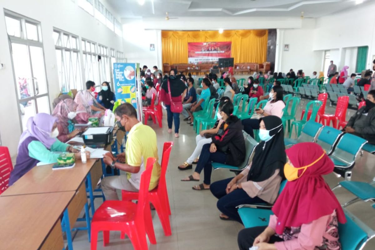 Ratusan warga di Bangka antusias ikuti vaksinasi COVID-19 gratis