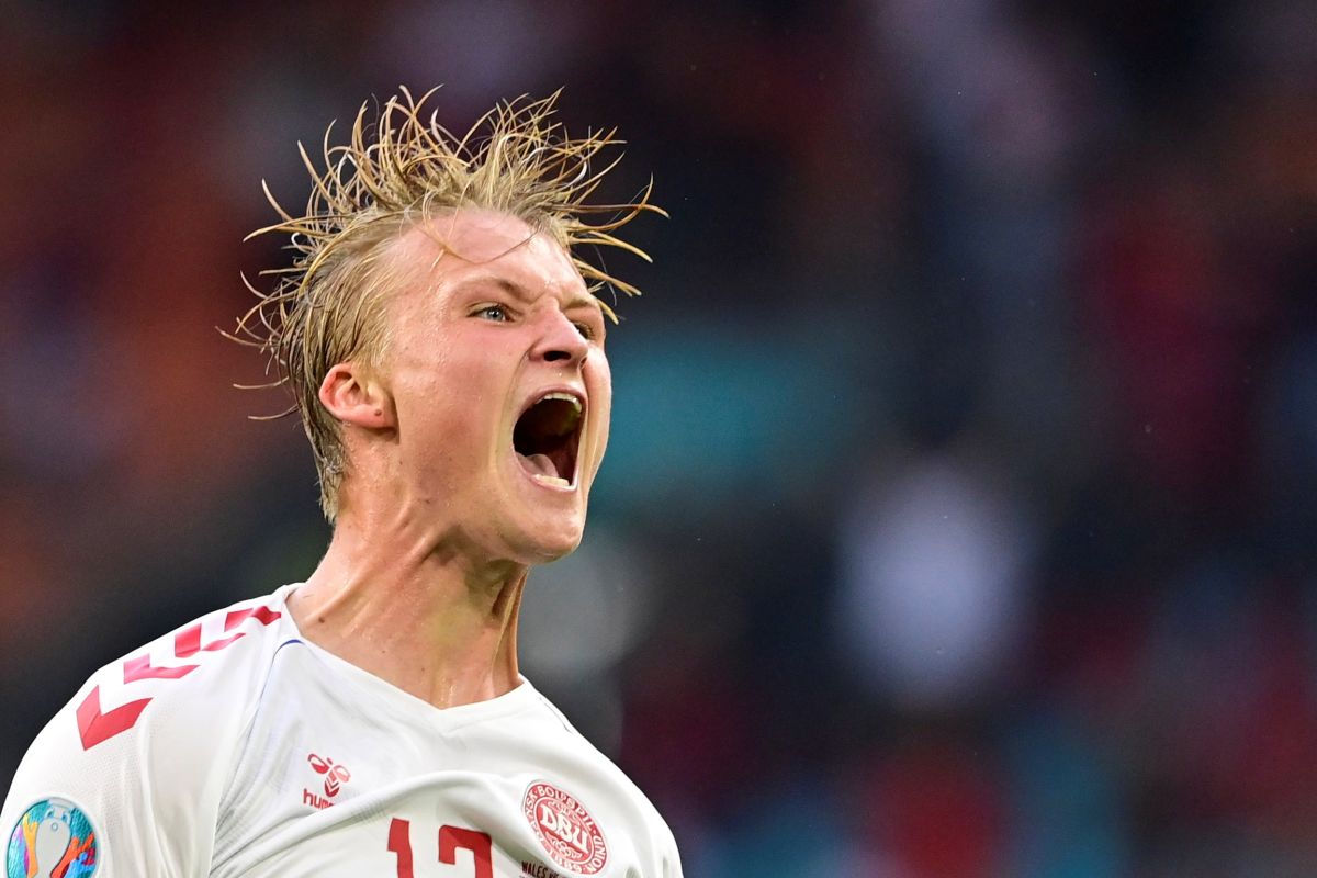 UEFA anugerahkan Kasper Dolberg pemain terbaik Denmark vs Wales