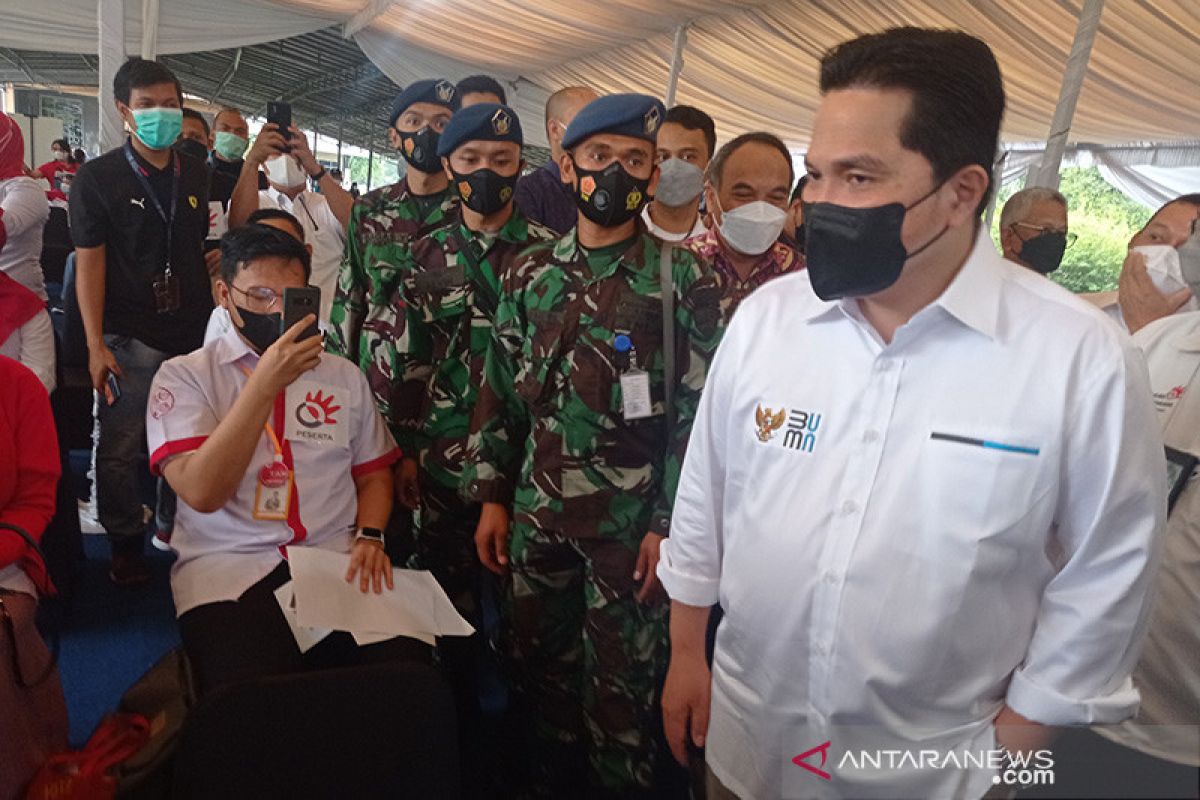 Menteri BUMN: Sentra vaksinasi BUMN telah vaksin 1,6 juta orang