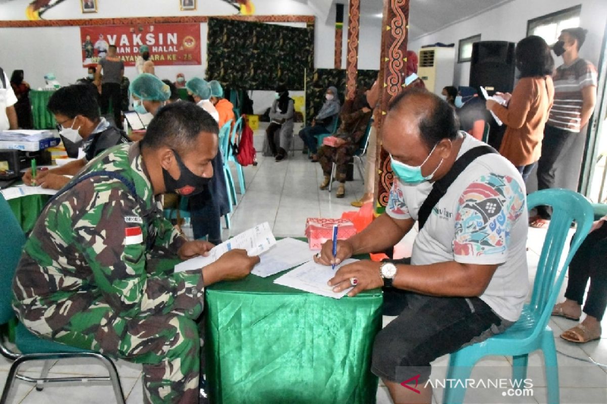 TNI/Polri-Pemkab Merauke gelar serbuan vaksinasi massal