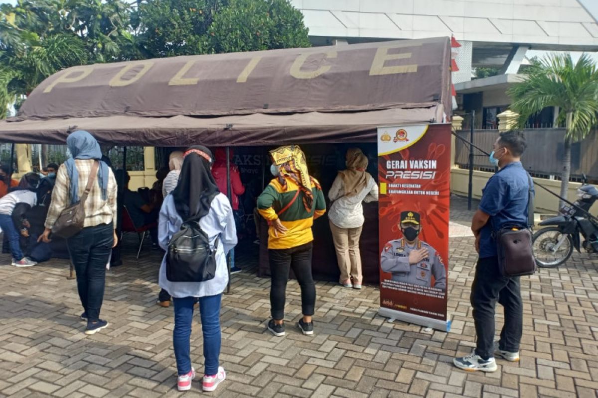 Polri mendirikan gerai "Vaksin Presisi" di polres dan polsek se Indonesia