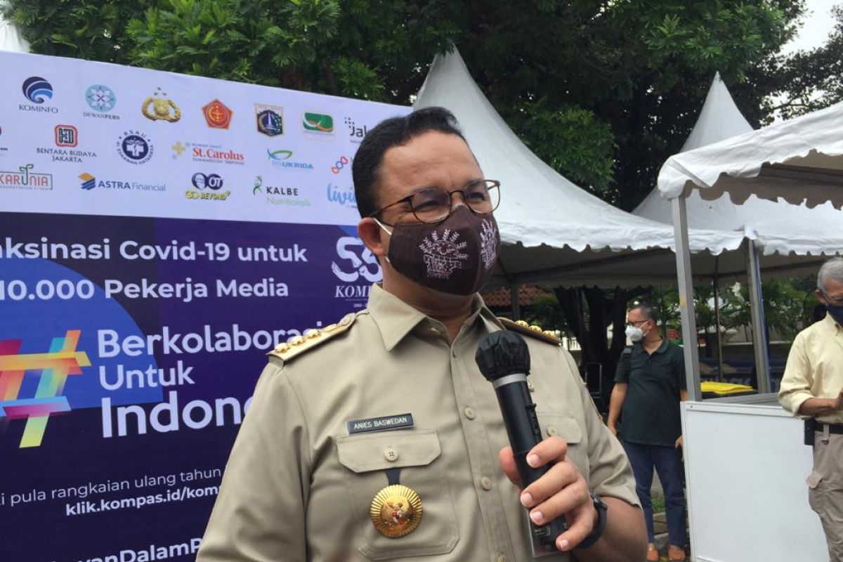 Anies sudah divaksin AstraZeneca