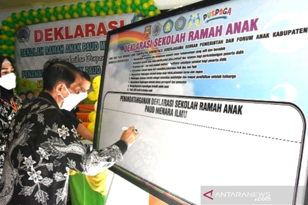 Bupati Gorontalo resmikan PAUD Menara Ilmu Sekolah Ramah Anak Limboto