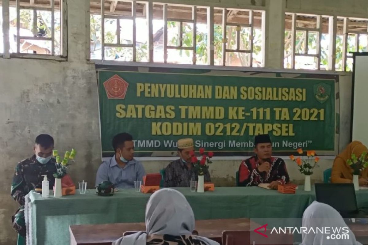 Satgas gelar penyuluhan agama di TMMD Kodim Tapsel