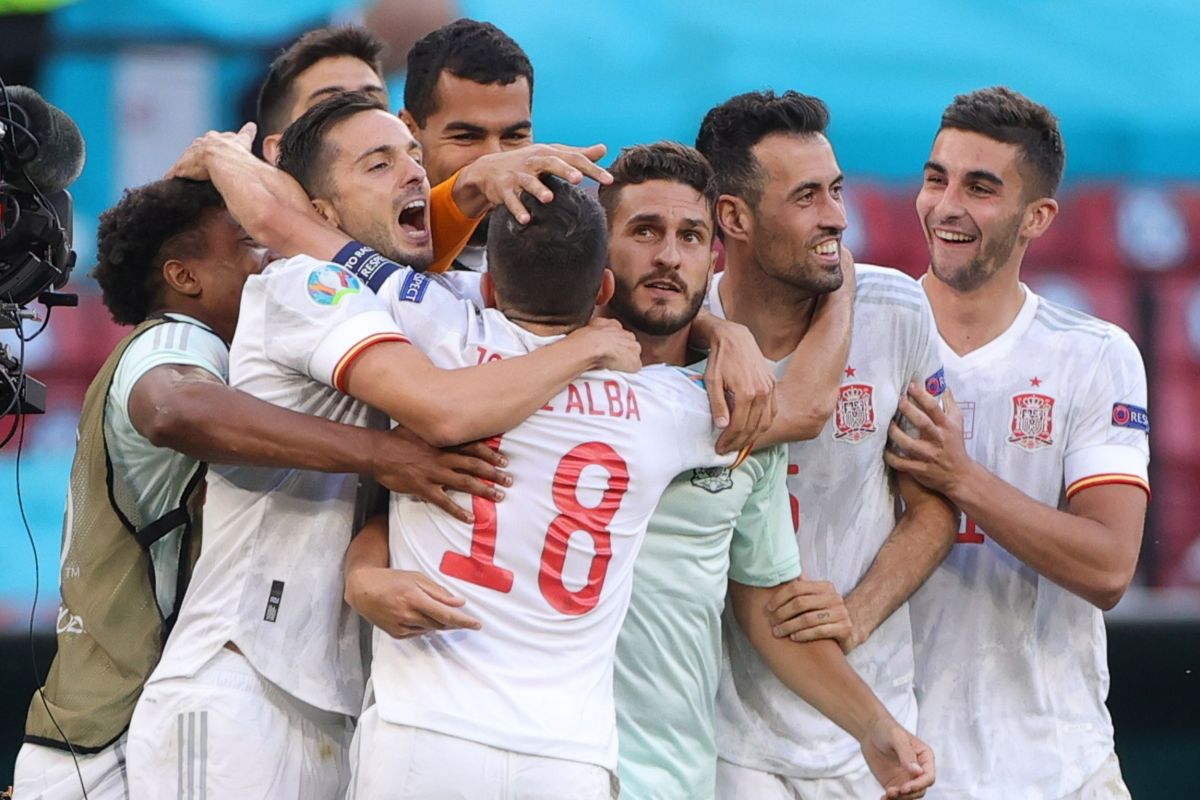 Drama 8 gol antarkan Spanyol ke perempatfinal Euro 2020