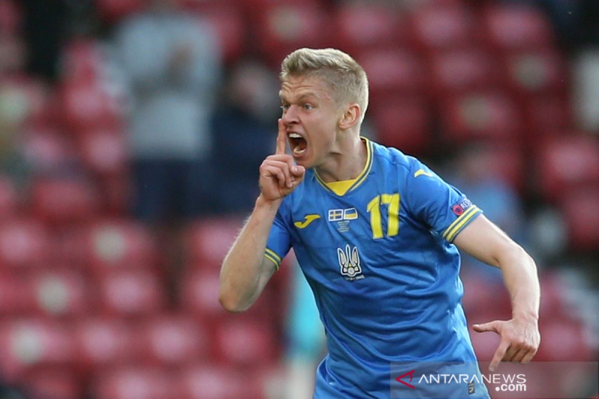 Euro 2020  - Zinchenko jadi 'star of the match' saat kemas gol bagi Ukraina