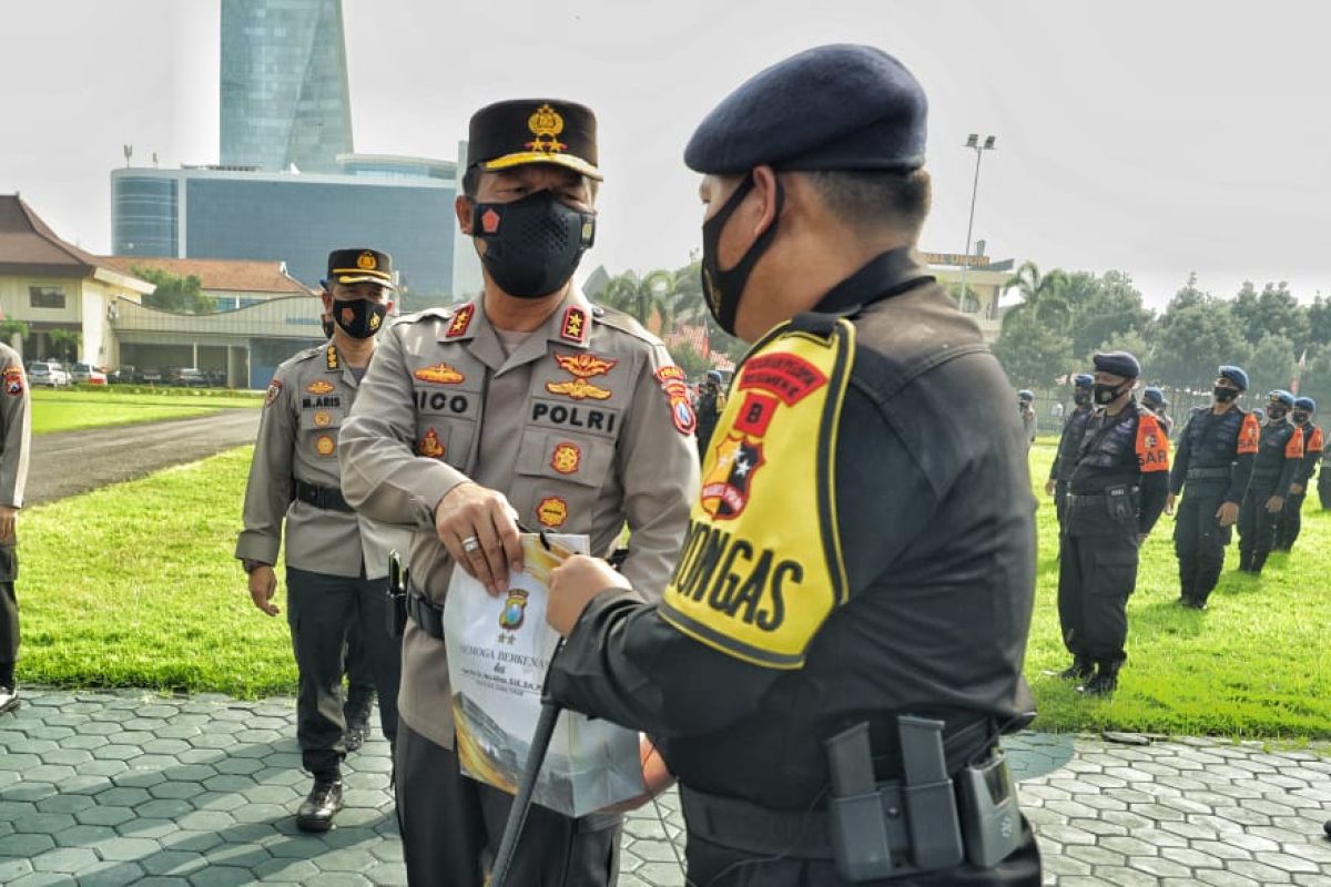 Kapolda berterima kasih ke Korps Brimob karena bantu penanganan COVID-19 di Jatim