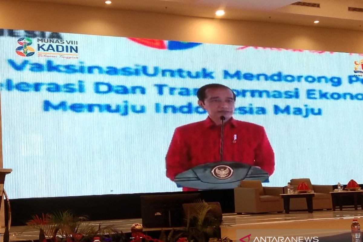 Presiden Jokowi buka Munas Kadin ke VIII di Kendari
