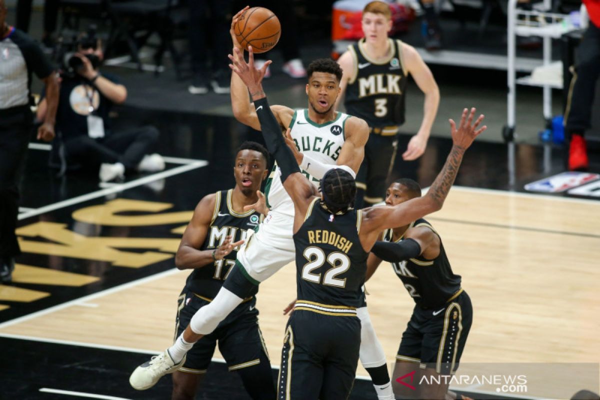 Giannis Antetokounmpo diragukan main pada gim pertama final NBA