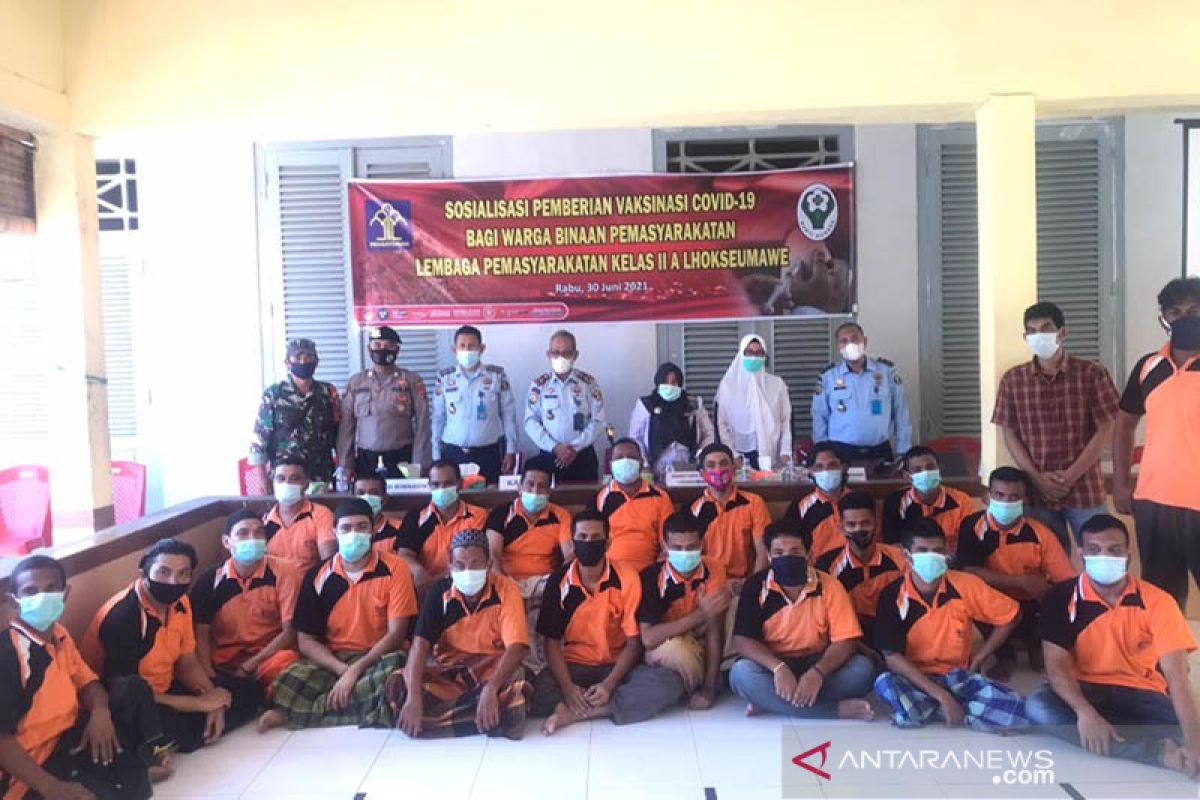 Ratusan narapidana Lapas Lhokseumawe siap divaksin COVID-19