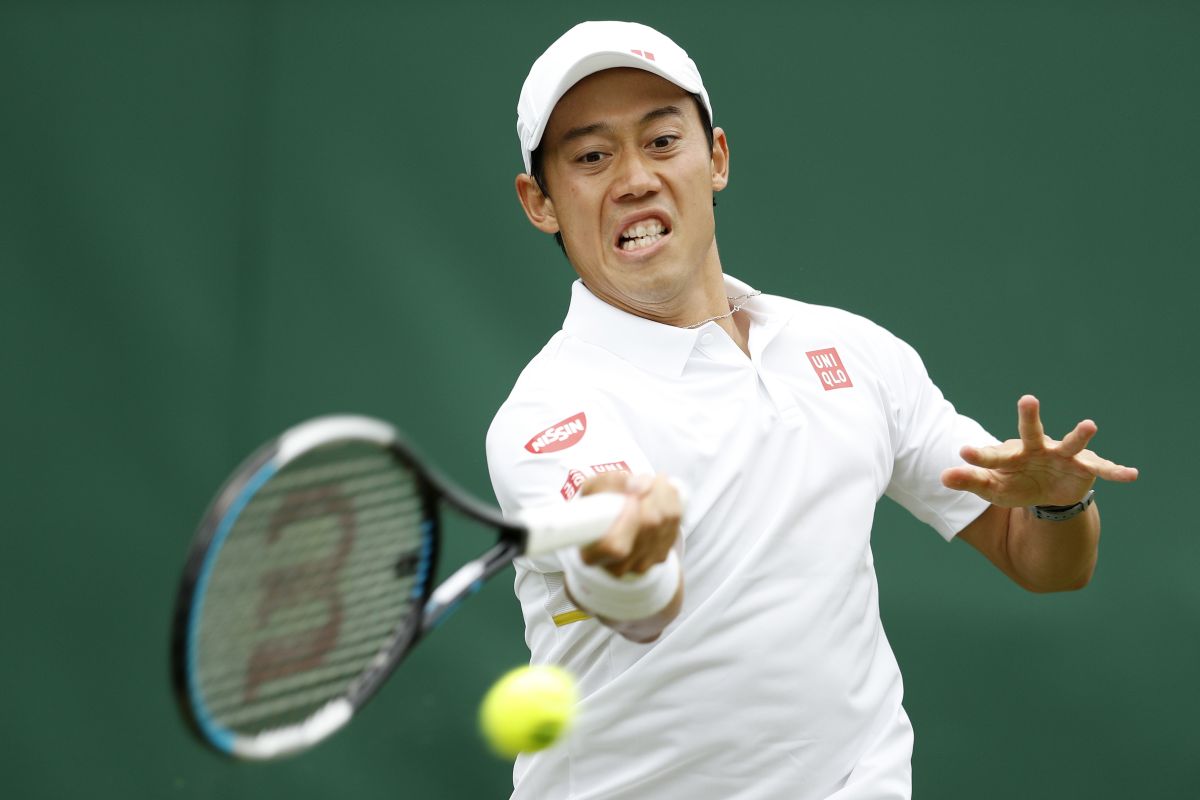 Tenis, Petenis Jepang Nishikori capai 100 kemenangan pertandingan Grand Slam di Wimbledon