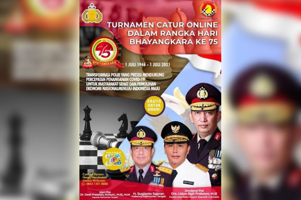 Turnamen catur daring nasional meriahkan HUT Bhayangkara ke-75