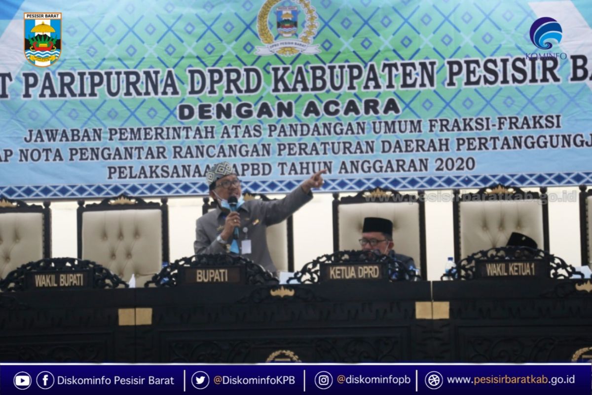 Bupati Pesisir Barat ajak satgas tertibkan masyarkat yang tidak patuh prokes