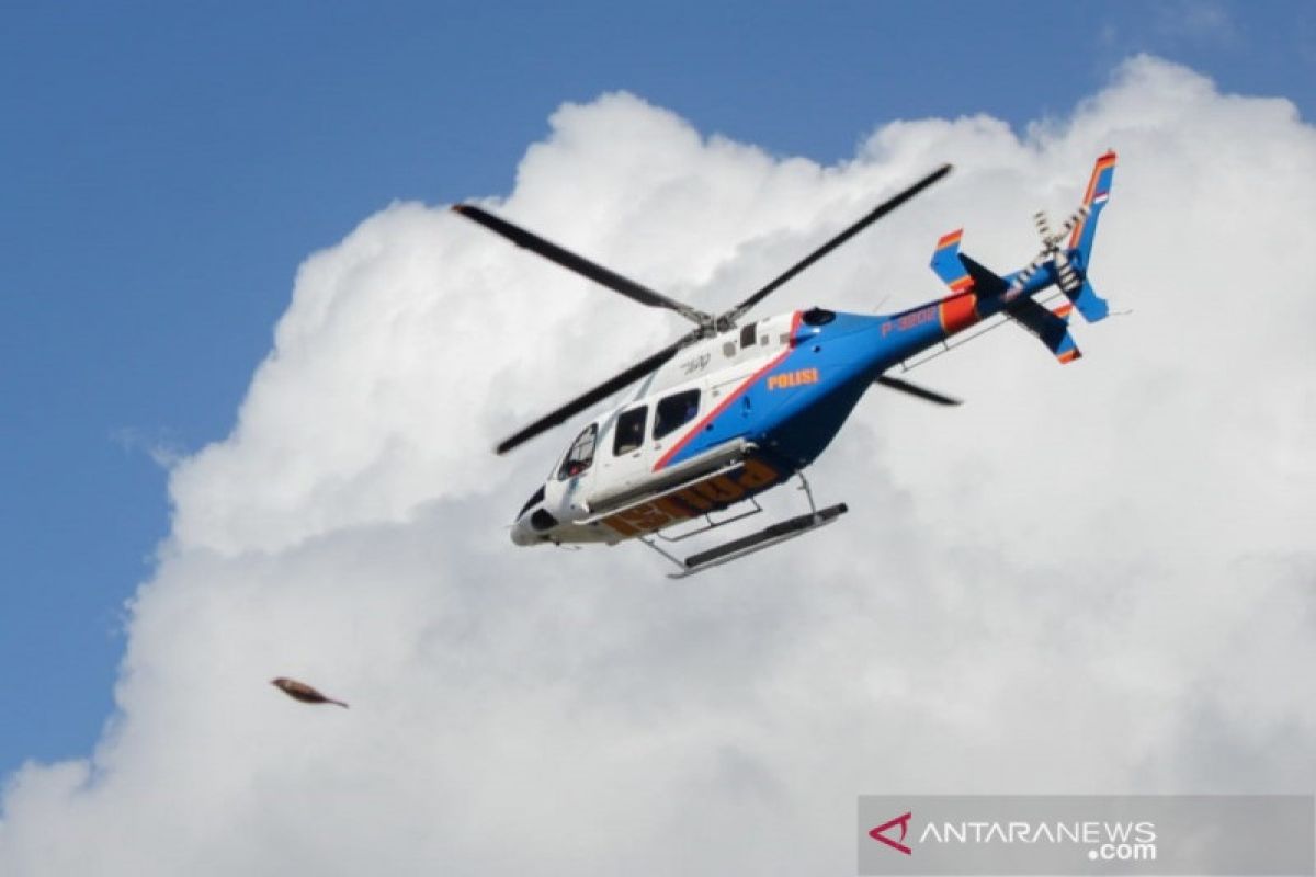 Polri kirim helikopter untuk bantu cari korban kecelakaan KMP Yunicee di Selat bali