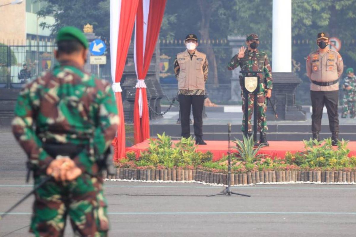 Pangdam V/Brawijaya paparkan teknis pelaksanaan PPKM darurat di Jatim