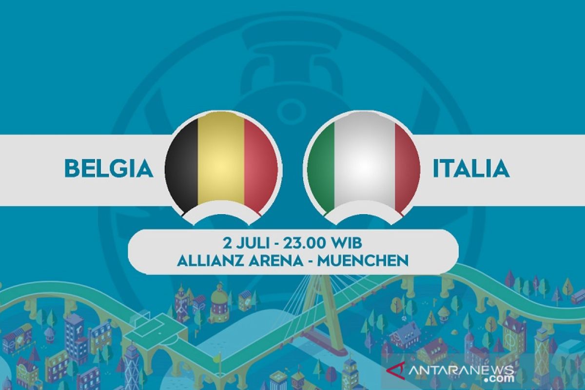Laga perempat final Euro, Italia tak mau main konservatif lawan Belgia