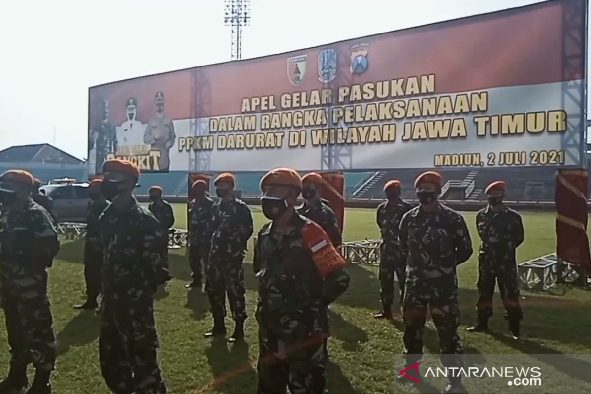 Madiun gelar apel gabungan persiapan PPKM darurat