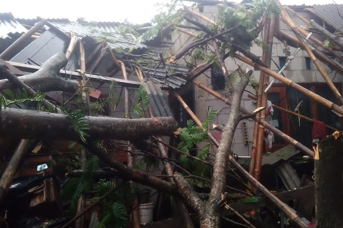 30 rumah di Kabupaten  Tangerang rusak diterjang angin puting beliung