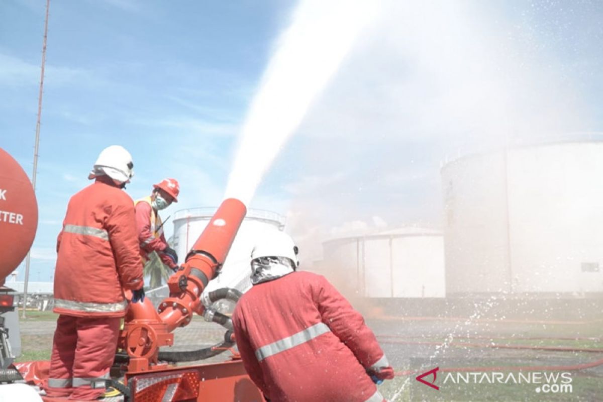 Pertamina menggelar simulasi OKD tingkatkan kesiapsiagaan di Bitung