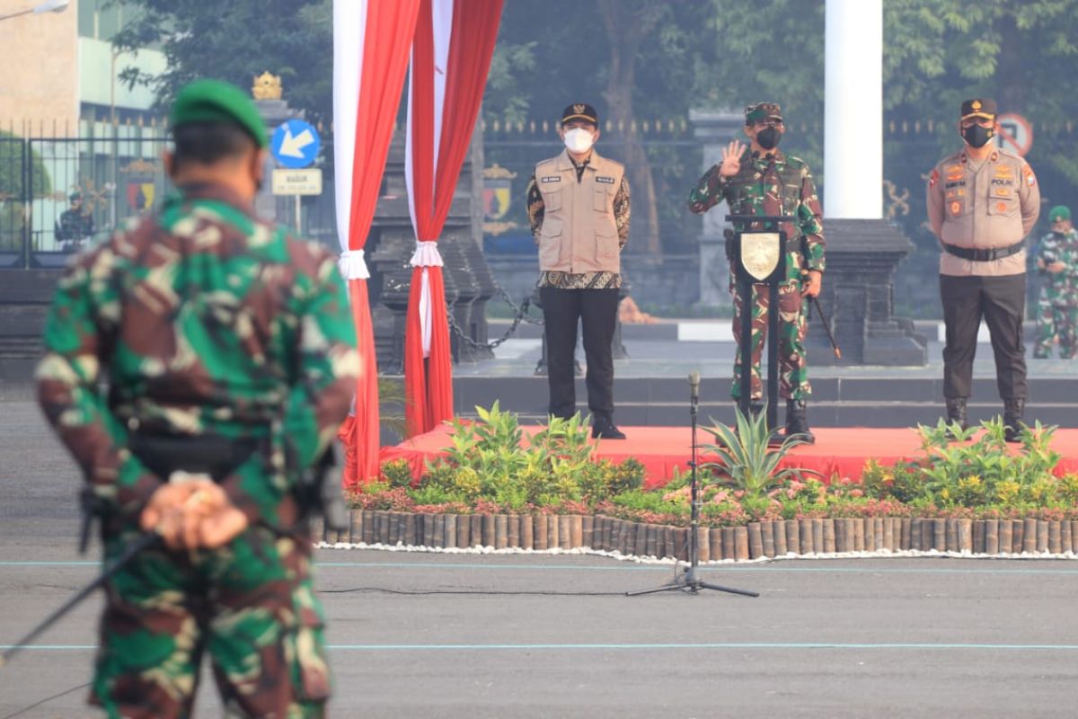 Pangdam paparkan teknis pelaksanaan PPKM darurat di Jatim