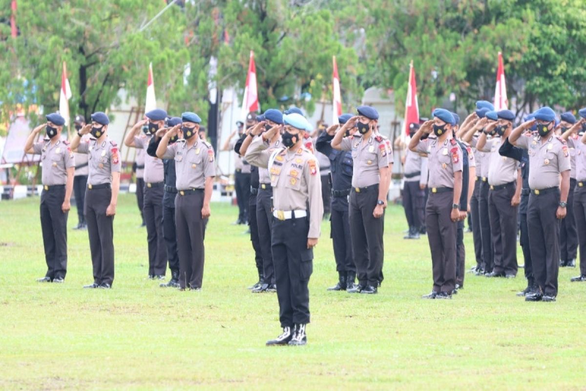 456 polisi di Kalteng naik pangkat