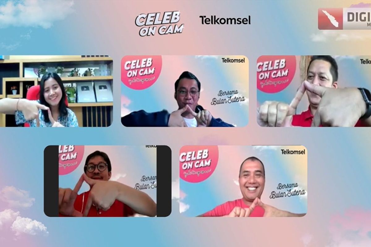Kembangkan ekosistem digital Telkomsel adakan bincang konten kreator 'Celeb On Cam'