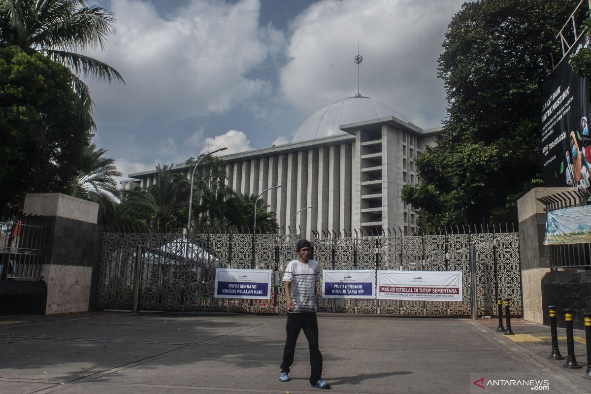 Masjid Istiqlal kembali dibuka untuk sholat jumat pekan ini