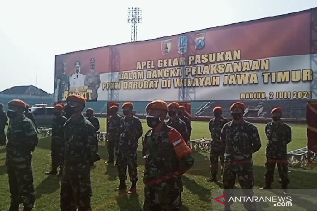 PPKM darurat, Korem Madiun tambah pasukan di wilayah level 4