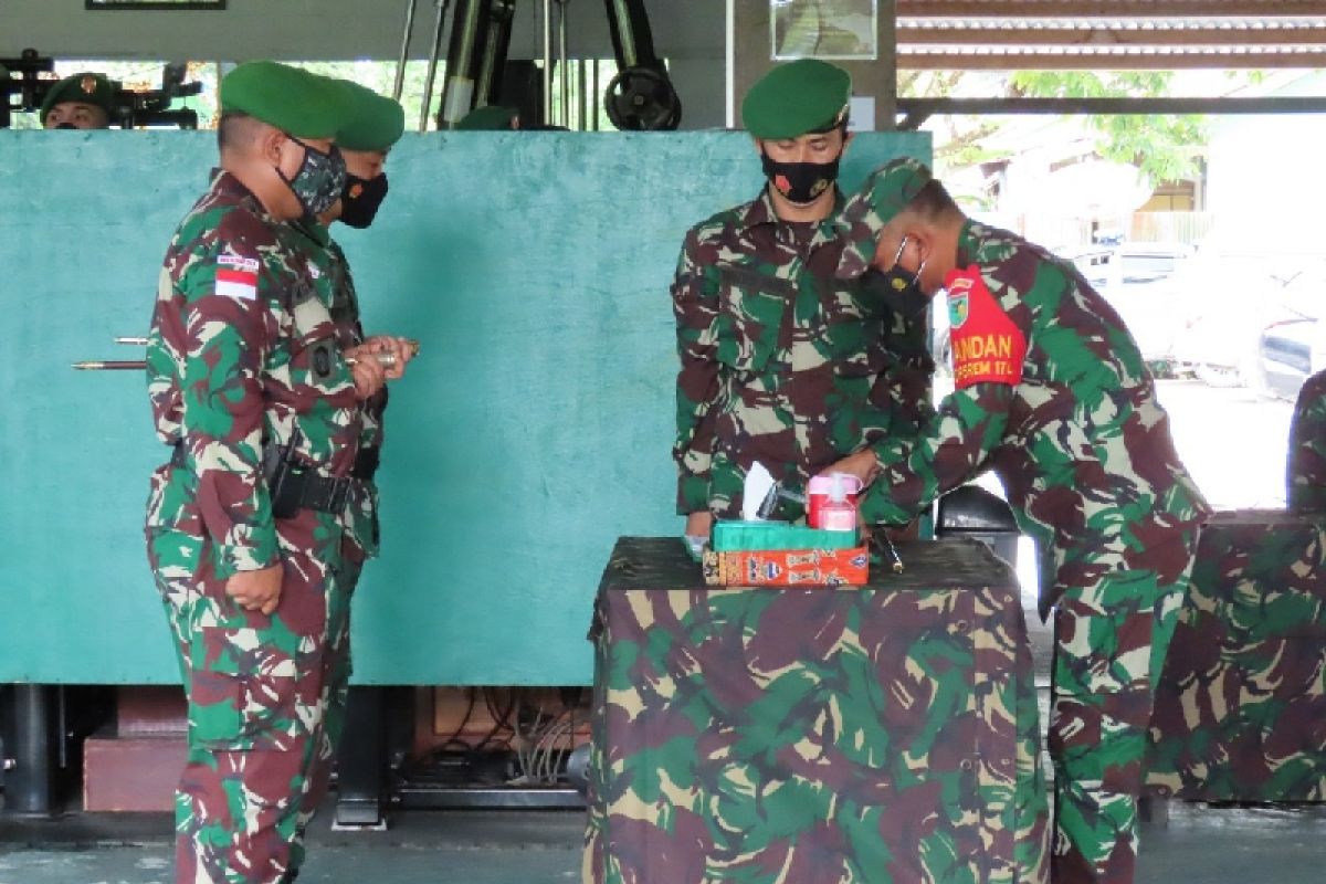 Danrem 174 pimpin serah terima penyerahan tugas Satgas TNI