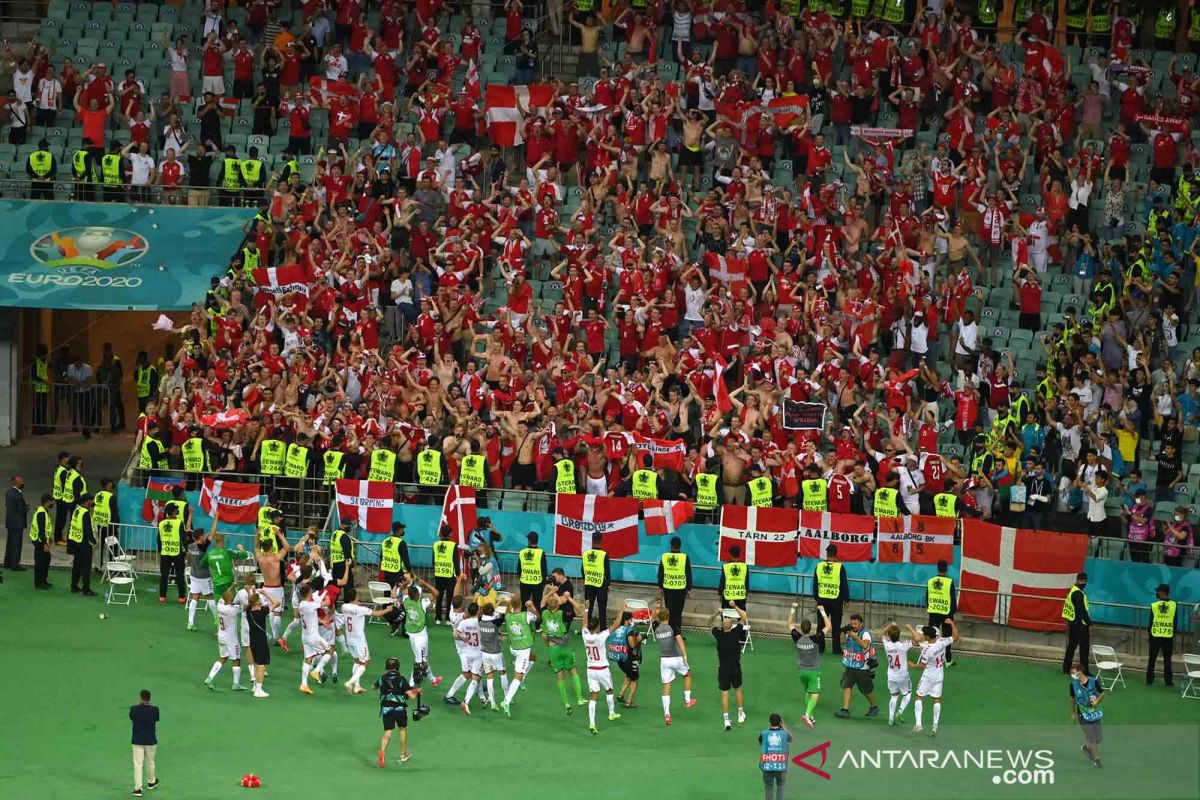 Euro 2020: Aturan COVID-19 cegah suporter Denmark hadiri semifinal di Wembley