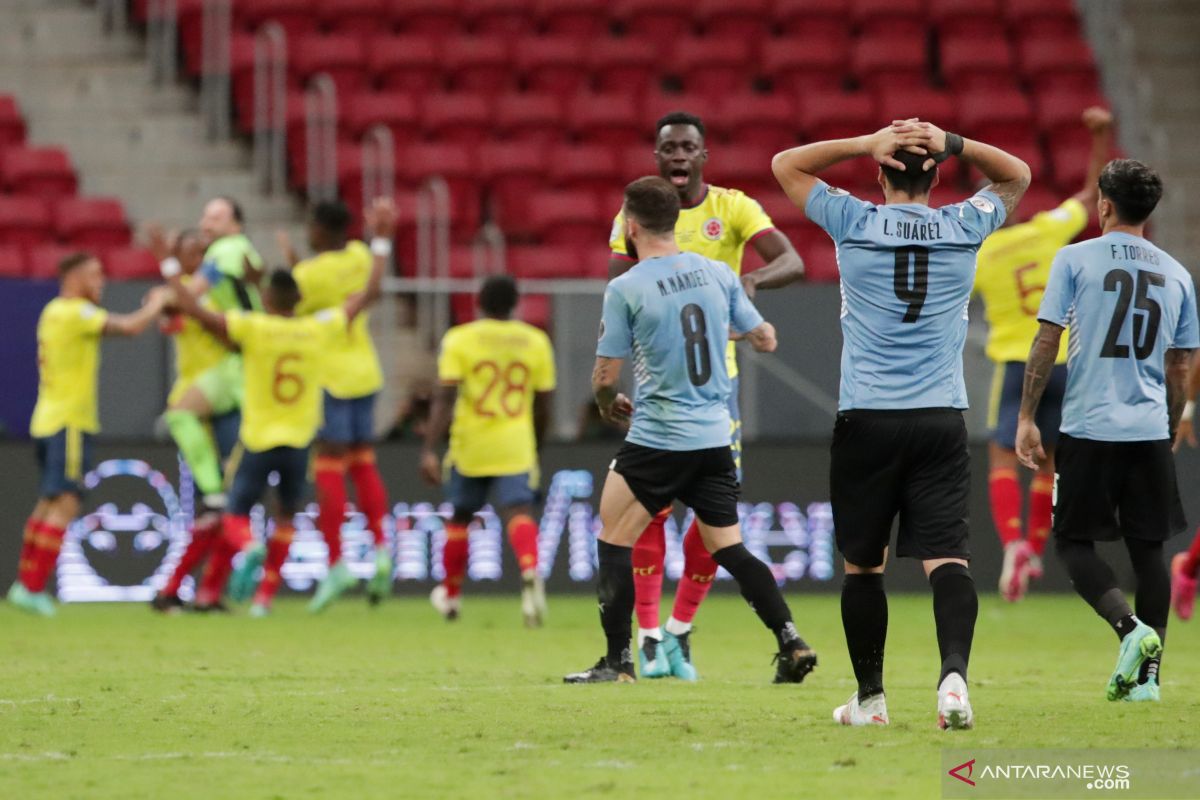 Copa America - Kolombia ke semifinal usai kalahkan Uruguay lewat adu penalti