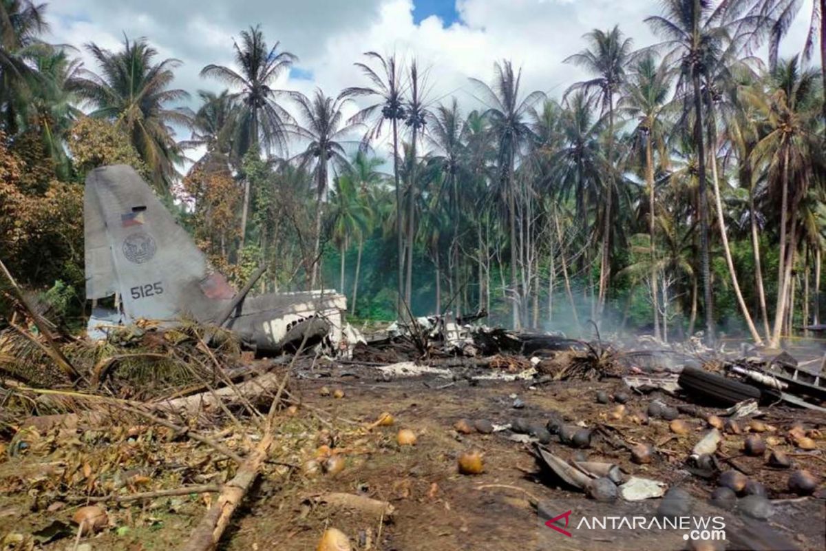 Di Filipina, korban tewas kecelakaan pesawat militer bertambah jadi 29