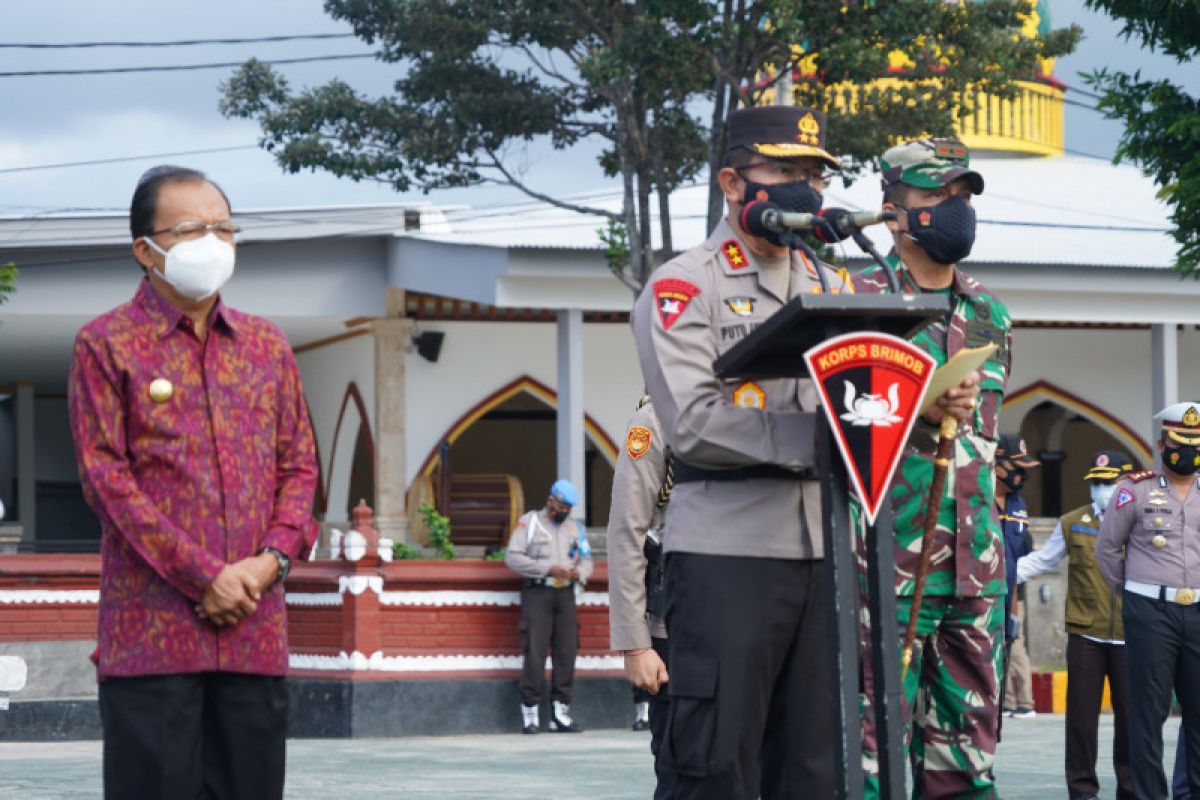 Polda Bali kerahkan 1.495 personel untuk pengamanan PPKM darurat