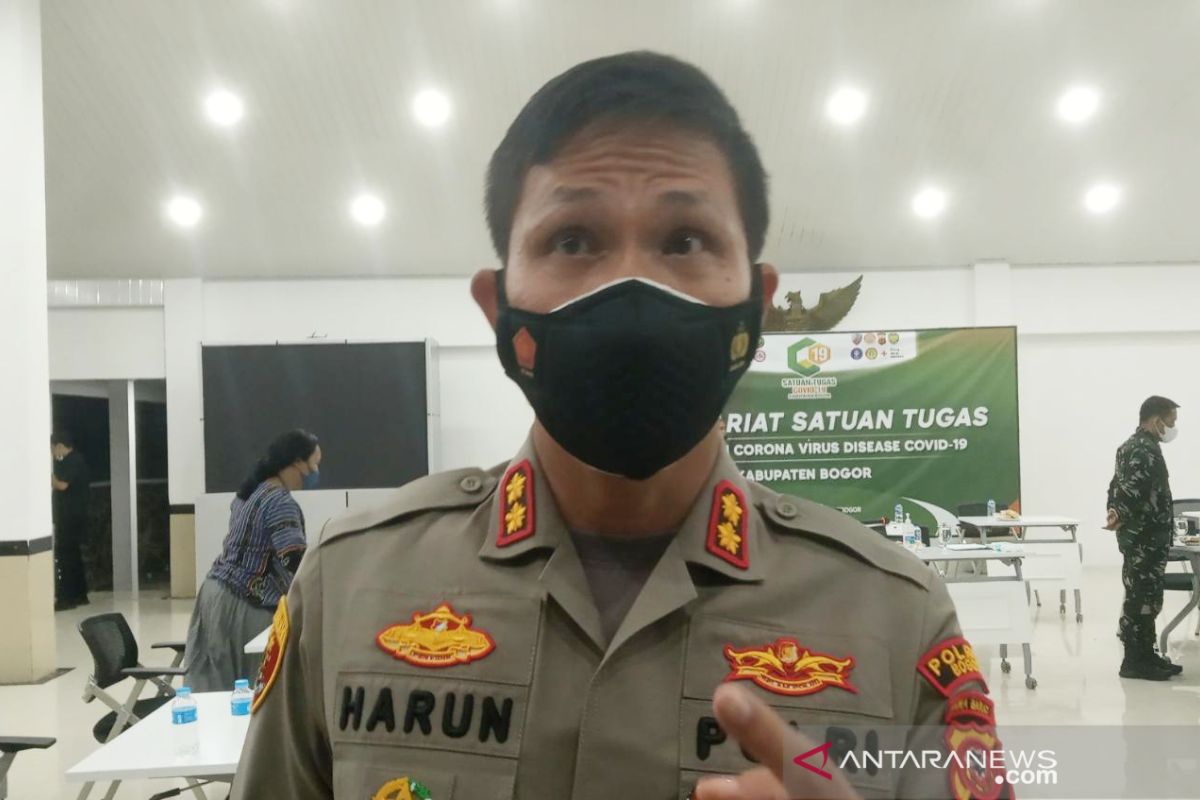 Polres Bogor siagakan 1.000 personel jaga penerapan PPKM darurat